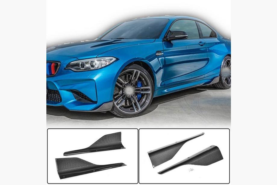 BMW 2-serie F22/F23 2014–2021 Kulfiber V5 sideskørter (til M-Competition) Foto 1