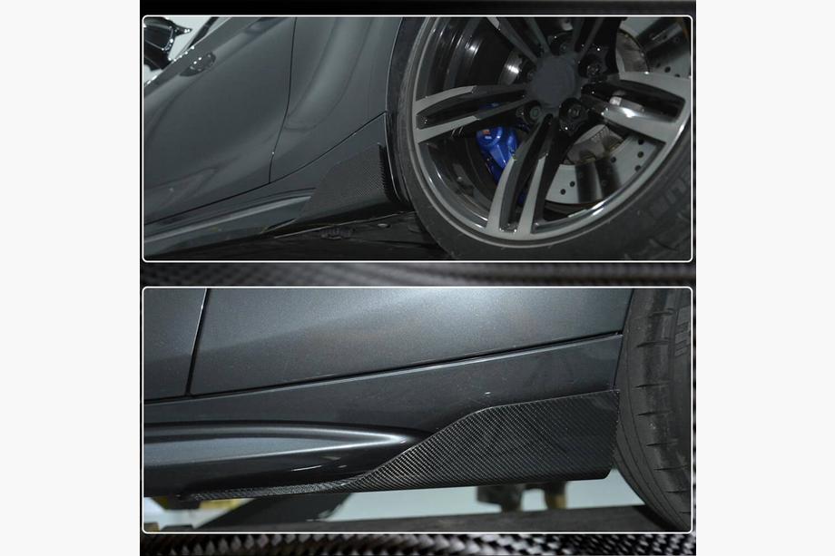 BMW 2-serie F22/F23 2014–2021 Kulfiber V5 sideskørter (til M-Competition) Foto 4