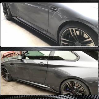 Sideskørteforlængere V1 (til F87, carbon) BMW 2-serie F22/F23 2014–2021 foto 4