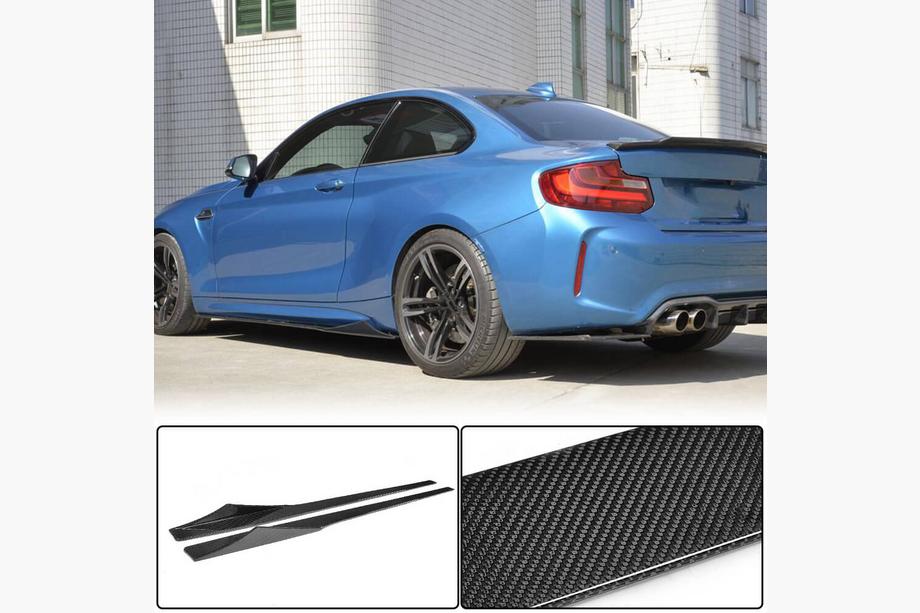 BMW 2-serie F22/F23 2014–2021 Sideskørteforlængere V1 (til F87, carbon) Image