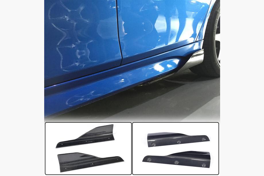 BMW 3-serie F30/F31 2012–2019 Sideskørtforlængere V2 (til M-Sport sideskørter, carbon) Image