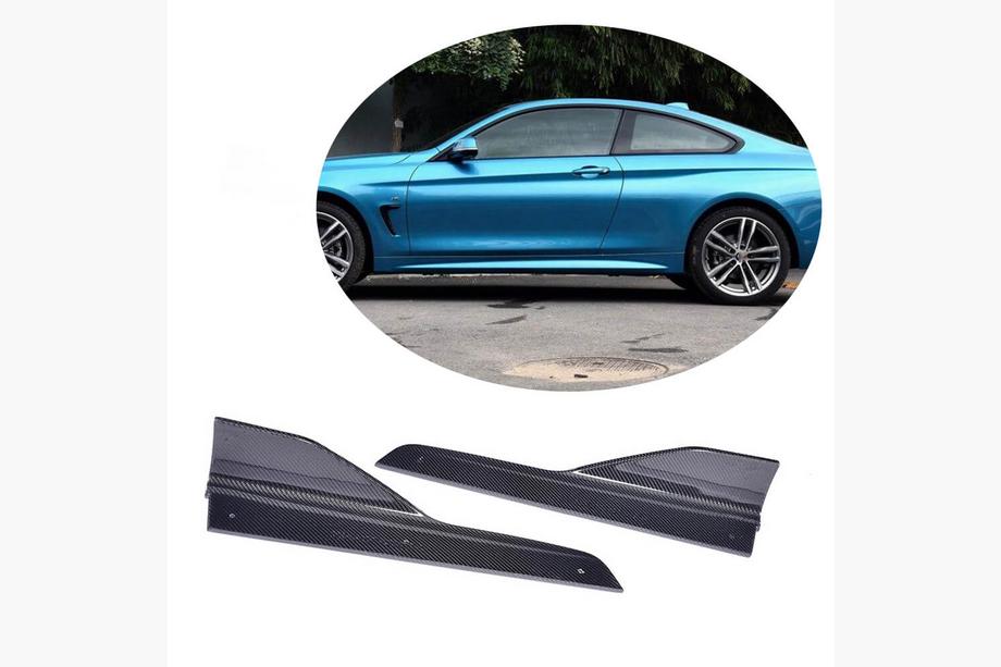 BMW 4-serie F32/F33/F36 2012–2020 Sideskørtforlængere (til F32/F33/F36 M-Sport, kolfiber) Image