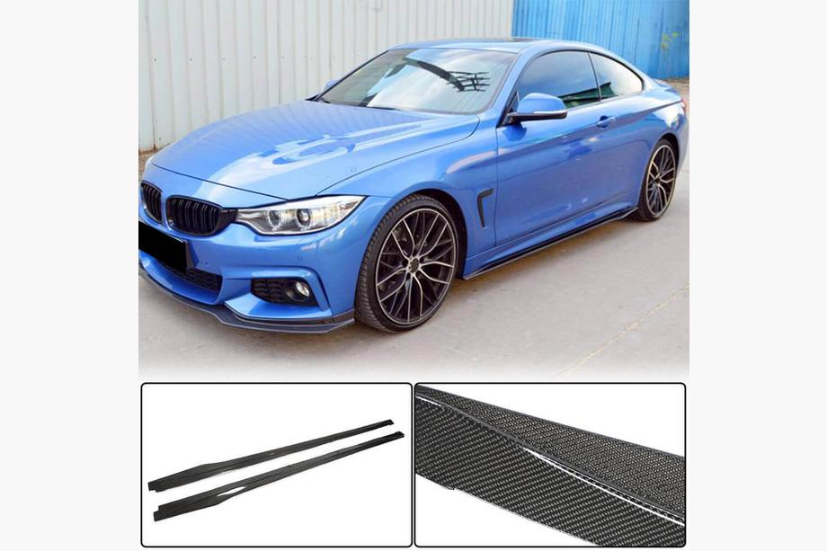 BMW 4-serie F32/F33/F36 2012–2020 Sideskørtforlængere V1 (til F32/F33 M-Sport, carbon) Image