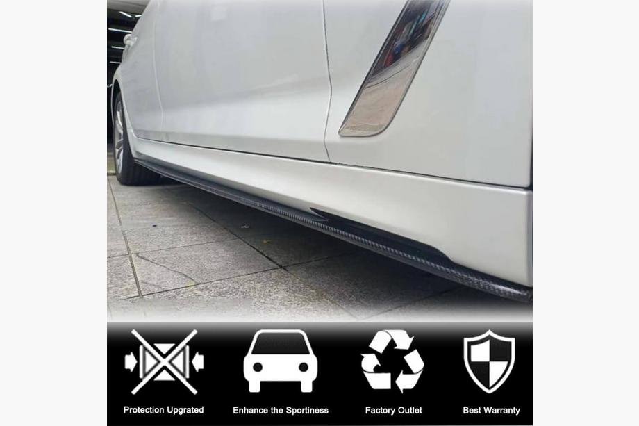 BMW 5-serie F10/F11 2010–2016 Sideskørt-extensions (til M-Sport/M5 sideskørter, carbon) Foto 3