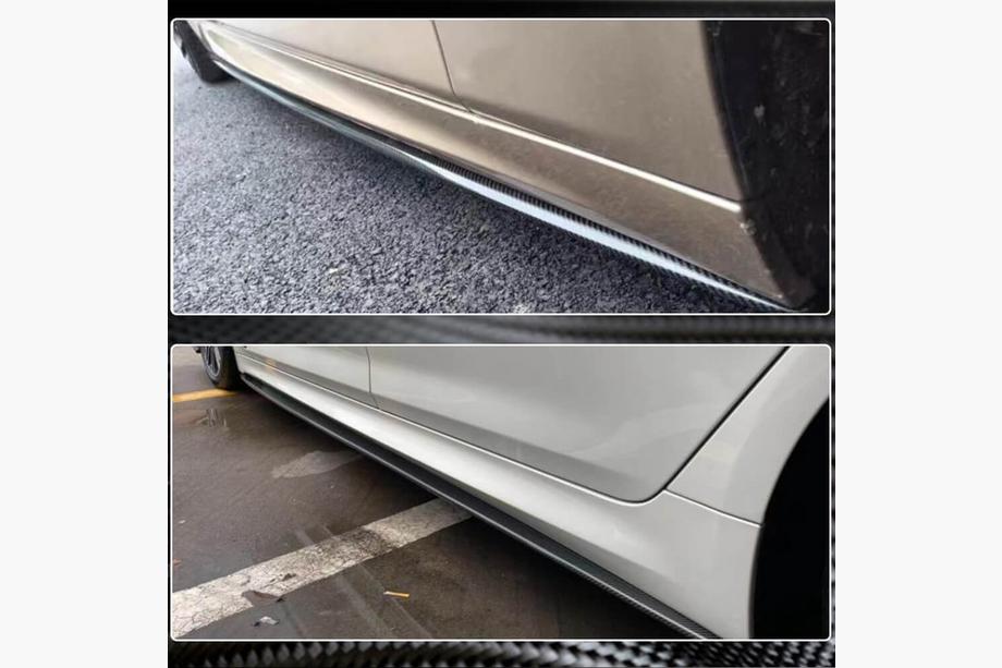 BMW 5-serie F10/F11 2010–2016 Sideskørt-extensions (til M-Sport/M5 sideskørter, carbon) Foto 4