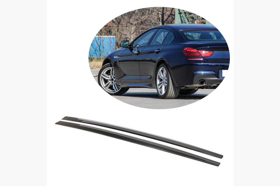 BMW 6-serie F12/F13/F06 2011–2018 Sideskørter-extensions V2 (til F06 M-Sport, kulfiber) Image