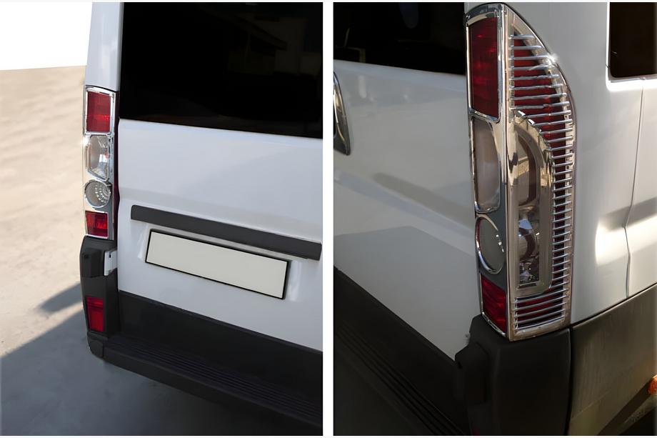 Peugeot Boxer 2006–2025 Buede baglygtecovers (2 stk., plast) Image