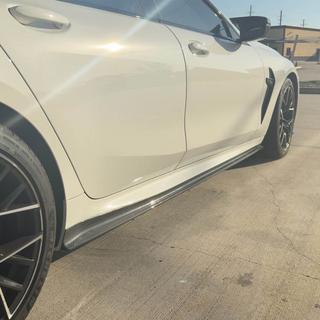 Sideskørt-forlængere V1 (til G16 M-Sport/F93 M8, carbon) BMW 8-serie G14/G15/G16 2018– foto 4