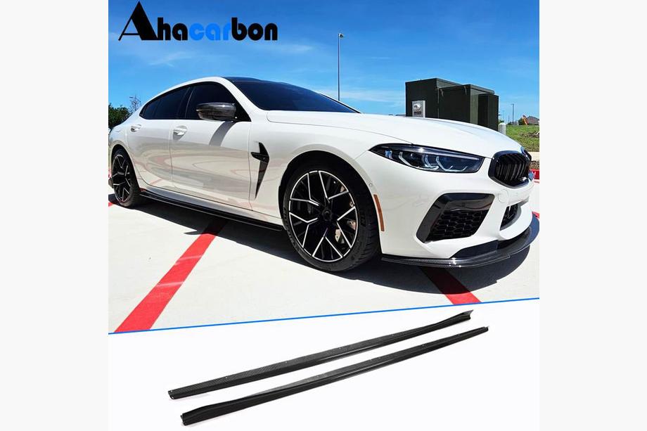 BMW 8-serie G14/G15/G16 2018– Sideskørt-forlængere V1 (til G16 M-Sport/F93 M8, carbon) Image