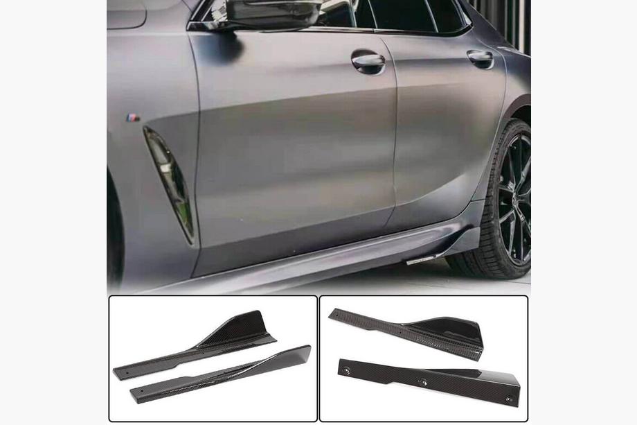 BMW 8-serie G14/G15/G16 2018– Sideskørt-extensions V2 (til G16 M-Sport/F93 M8, carbon) Image
