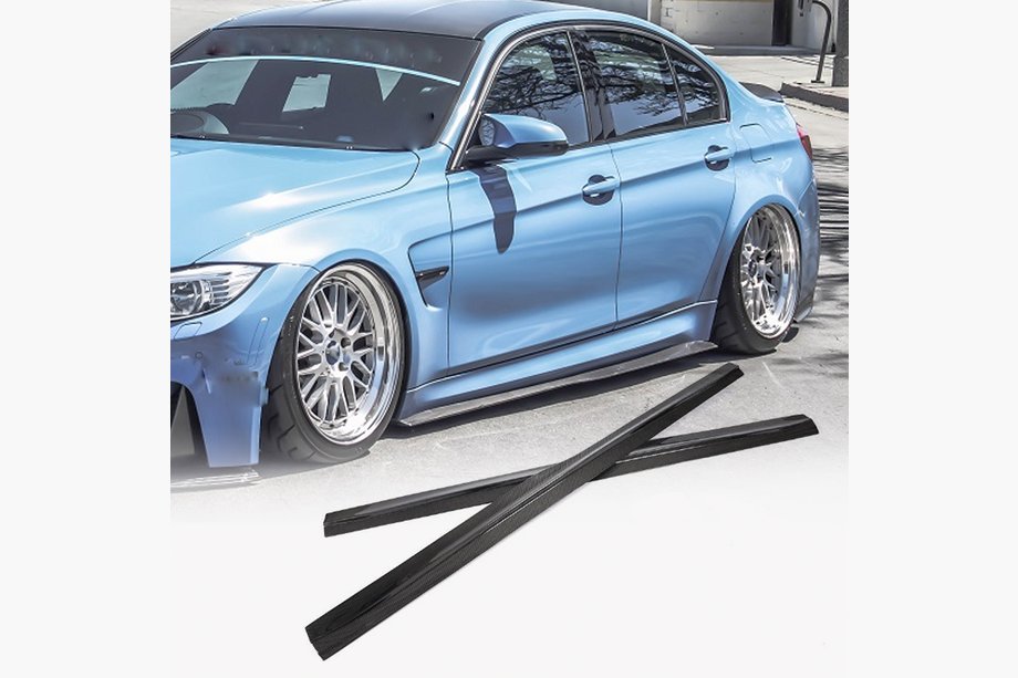 BMW 3-serie F30/F31 2012–2019 Sideskørte-extensions V2 (til M3 sideskørter, carbon) Image