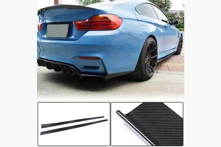 BMW 4-serie F32/F33/F36 2012–2020 Sideskørt-forlængere V1 (til F82/F83, karbon) Image