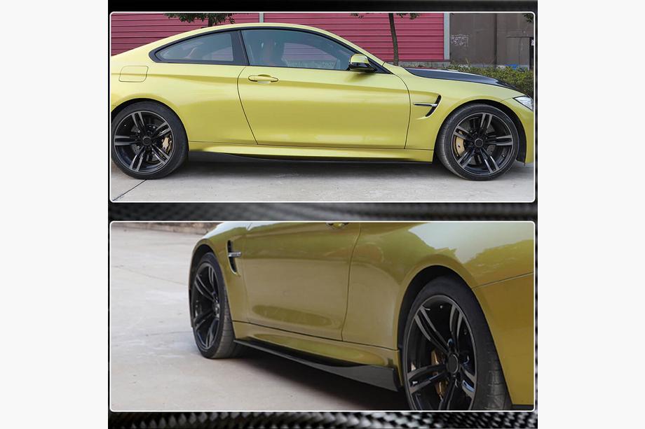 BMW 4-serie F32/F33/F36 2012–2020 Sideskørtelister V2 (til F82/F83, kulfiber) Foto 3