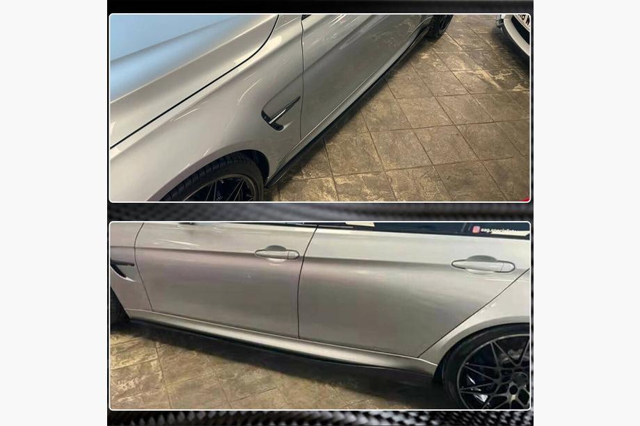 BMW 4-serie F32/F33/F36 2012–2020 Sideskørtelister V2 (til F82/F83, kulfiber) Foto 4
