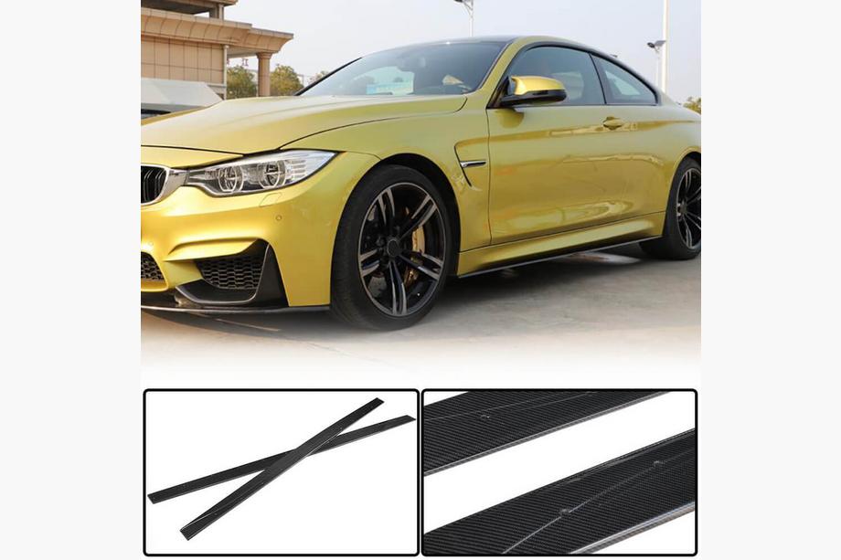 BMW 4-serie F32/F33/F36 2012–2020 Kulfiber dørtærskelbeklædning V6 (til F82) Foto 1