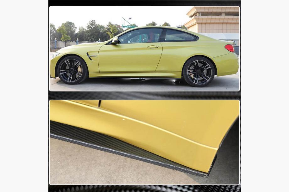 BMW 4-serie F32/F33/F36 2012–2020 Kulfiber dørtærskelbeklædning V6 (til F82) Foto 4