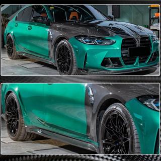 Sideskørter V4 (til G80, carbon) BMW 3-serie G20/G21 2018– foto 3