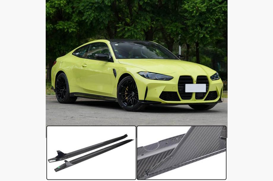 BMW 4-serie G22/23/26 2020– Sideskørterforlængere V3 (til G82/G83, Carbon) Image