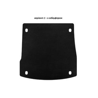 EVA V-1 bagagerumsmåtte (med subwoofer, sort)