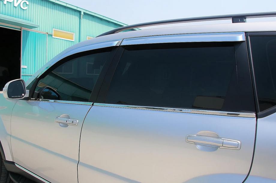 SsangYong Rexton I 2001–2017 Udvendige vindueslister (4 stk., rustfrit stål) OmsaLine - italiensk rustfrit stål Image