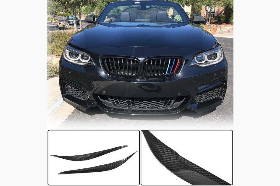 BMW 2-serie F22/F23 2014–2021 Forlygtevipper (Carbon) Foto 1