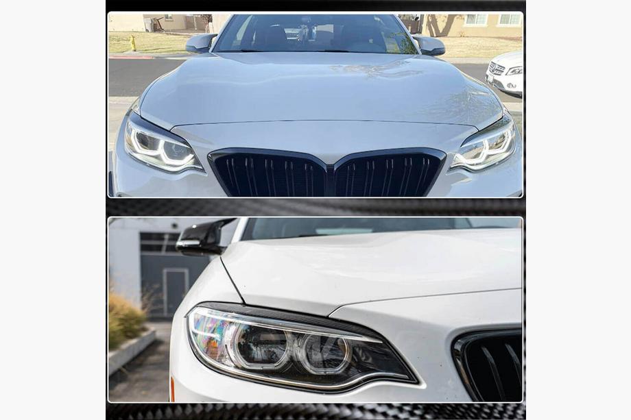 BMW 2-serie F22/F23 2014–2021 Forlygtevipper (Carbon) Foto 4