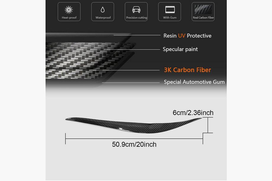 BMW 2-serie F22/F23 2014–2021 Forlygtevipper (Carbon) Foto 6