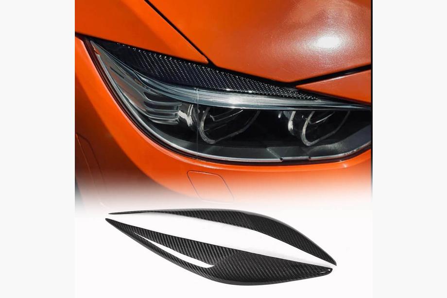BMW 3-serie F30/F31 2012–2019 Øjenbryn til forlygter V1 (til F30, carbon) Image