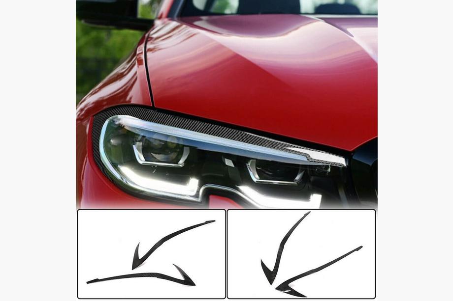 BMW 3-serie G20/G21 2018– Forlygteøjenlåg (2018-2022, Kulfiber) Foto 1