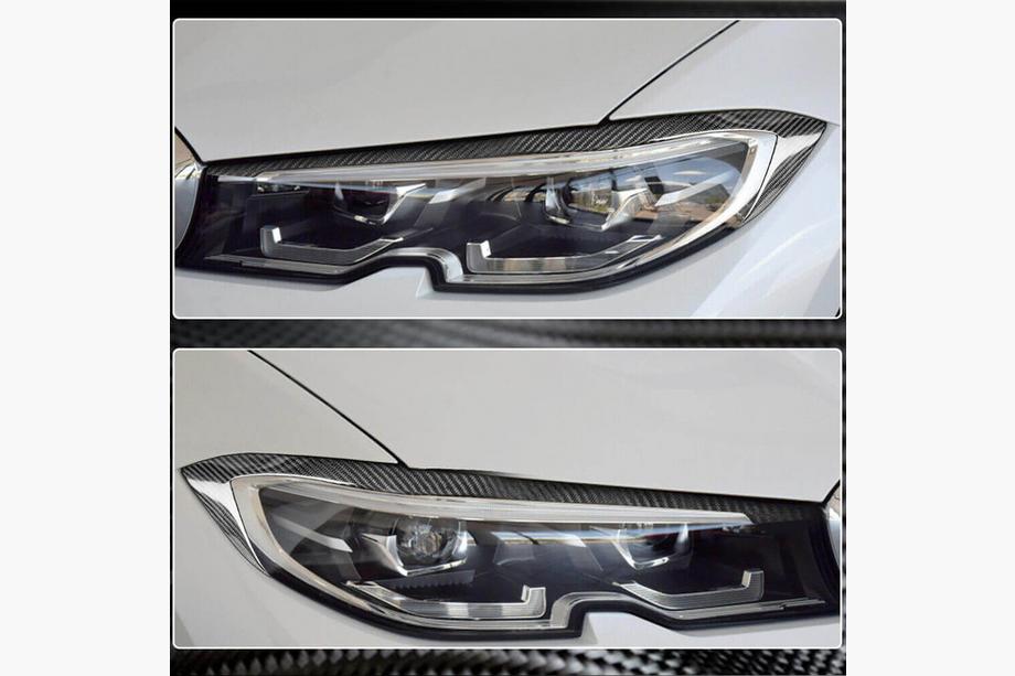 BMW 3-serie G20/G21 2018– Forlygteøjenlåg (2018-2022, Kulfiber) Foto 4
