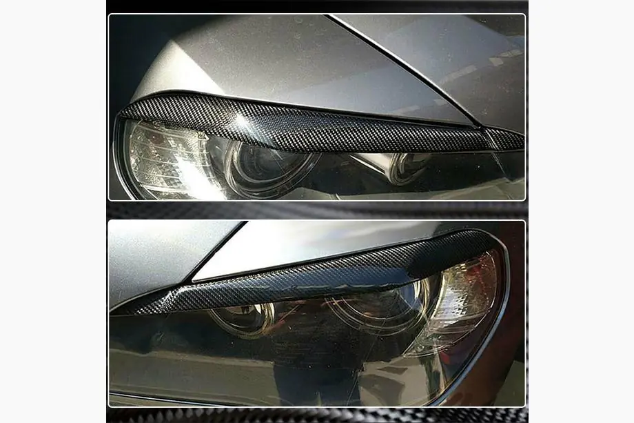 BMW X5 E70 2007–2013 Forlygtevipper (Carbon) Foto 4