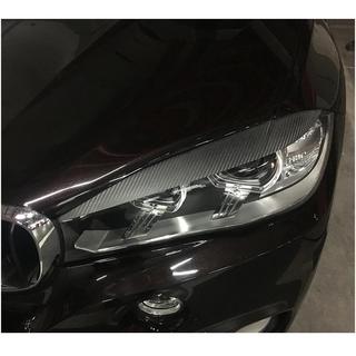 Øjenbryn til forlygter tør carbon V2 BMW X6 F16 2014–2019 foto 4