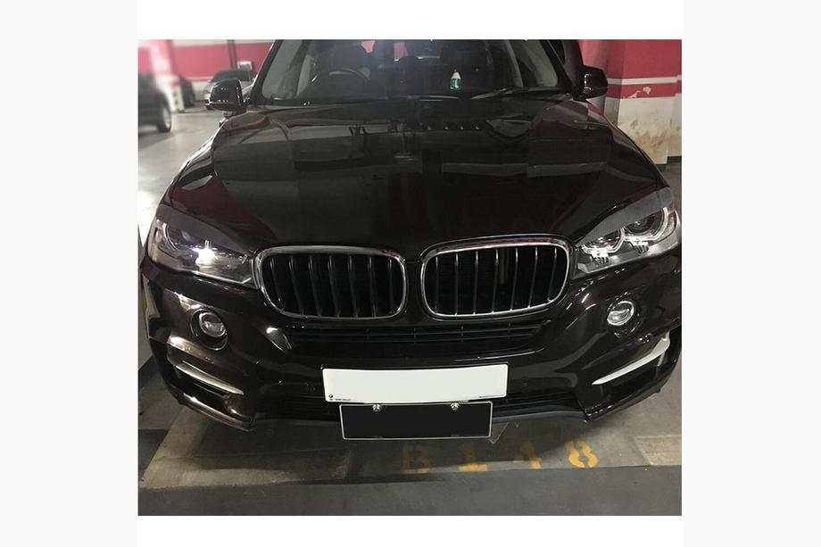 BMW X6 F16 2014–2019 Øjenbryn til forlygter tør carbon V2 Foto 3
