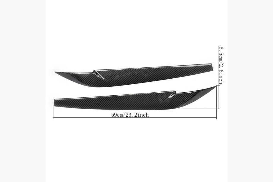 BMW X6 F16 2014–2019 Øjenbryn til forlygter tør carbon V2 Foto 6