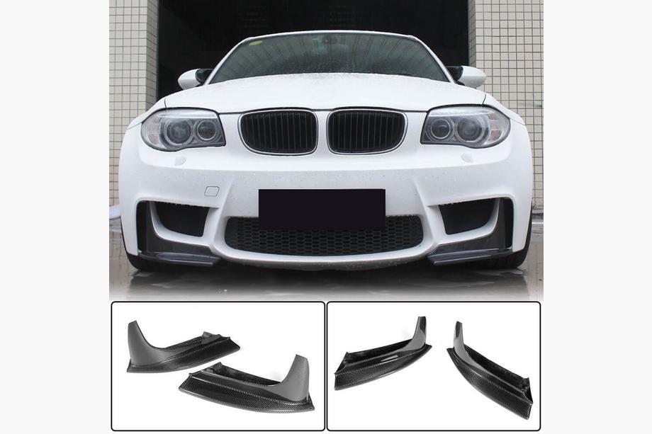 BMW 1-serie E81/E82/E87/E88 2004–2011 Frontkofanger flaps (til 1M E82, karbon) Image