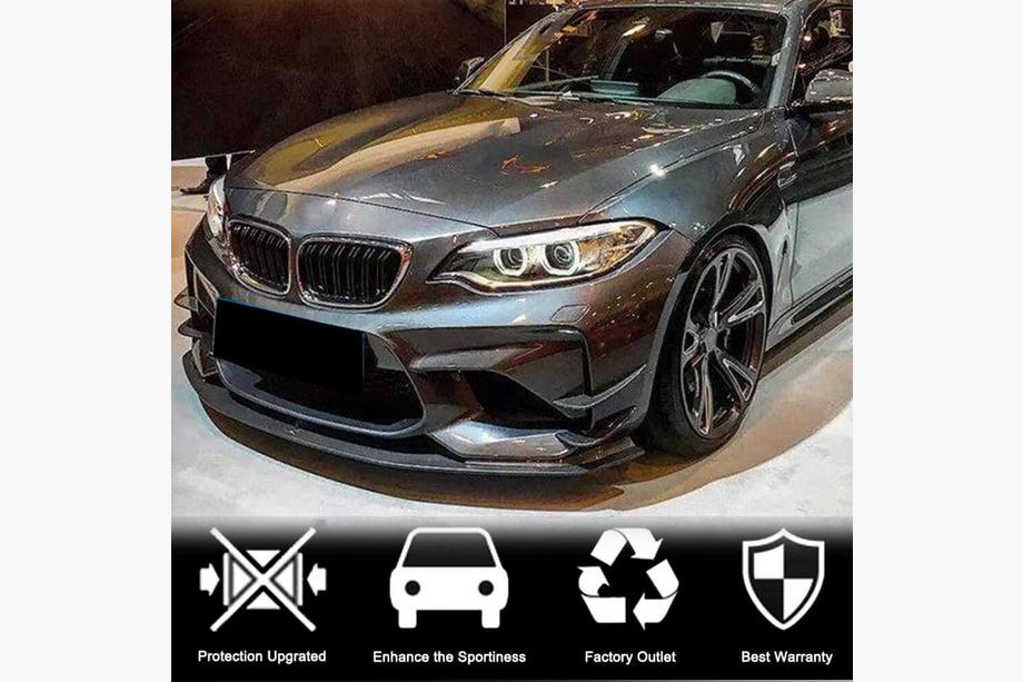 BMW 2-serie F22/F23 2014–2021 Front kofanger-flaps Flap FRP V2 (til F87 M2 2016-2020) Foto 2