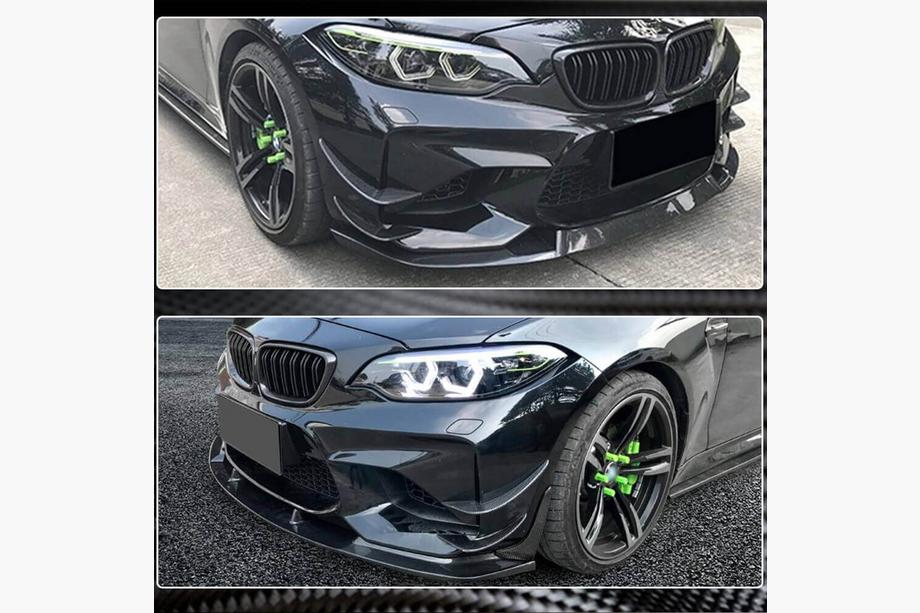 BMW 2-serie F22/F23 2014–2021 Front kofanger-flaps Flap FRP V2 (til F87 M2 2016-2020) Foto 3