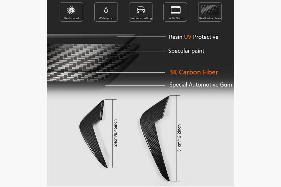 BMW 2-serie F22/F23 2014–2021 Front kofanger-flaps Flap FRP V2 (til F87 M2 2016-2020) Foto 5