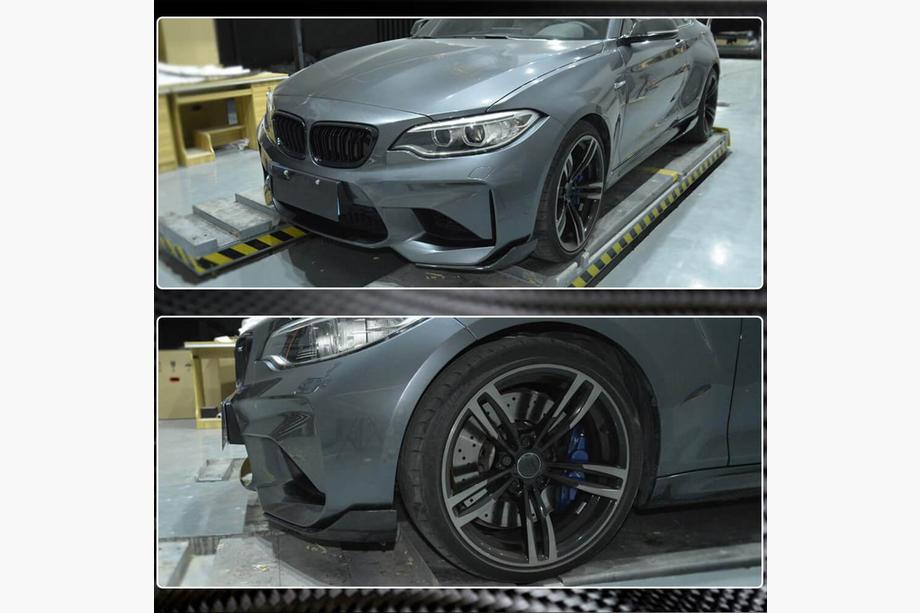 BMW 2-serie F22/F23 2014–2021 Frontkofanger flaps Flap (til F87 M2/M2C, carbon) Foto 4