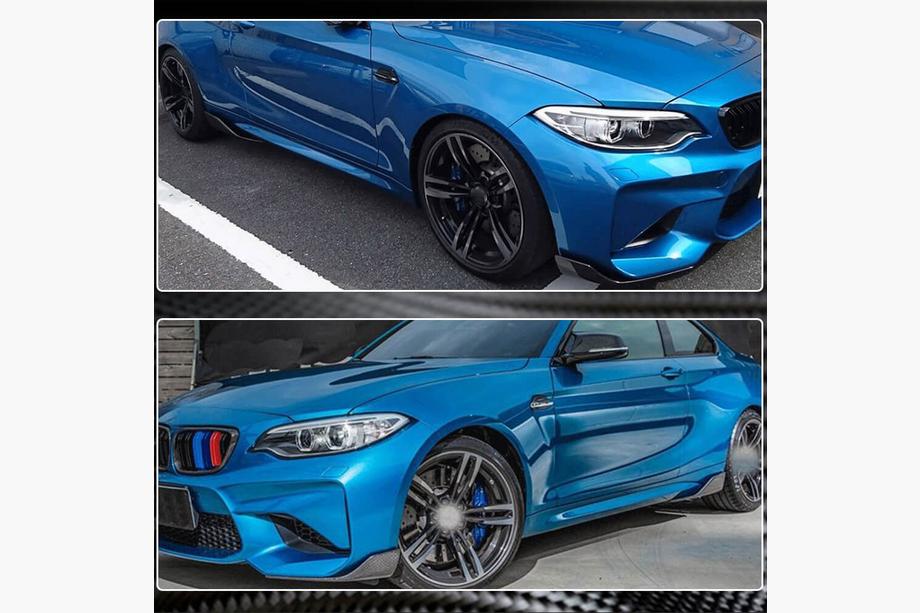 BMW 2-serie F22/F23 2014–2021 Frontkofanger flaps Flap (til F87 M2/M2C, carbon) Foto 5