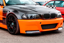 BMW 3-serie E46 1998–2006 Frontbumper flaps Flap (til M3, carbon) foto 2