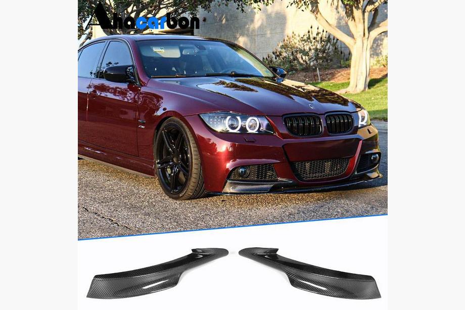 BMW 3-serie E90/E91 2005–2011 Frontkofanger flaps (til E90 2008-2011 M-Sport, carbon) Image
