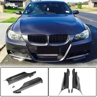 Flaps til frontkofanger Flap (til E90 2005-2008 M-Sport, kulfiber) foto 1