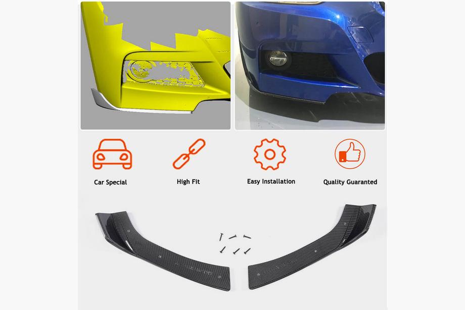 BMW 3-serie F30/F31 2012–2019 Front bumper flap-indsatser FRP V2 (til M-Sport) Foto 3