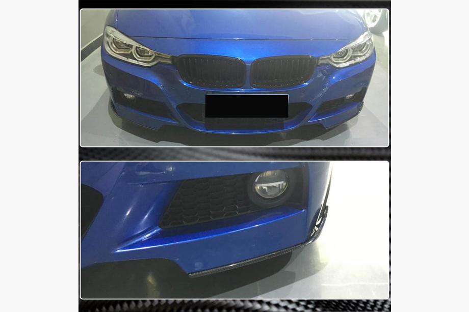 BMW 3-serie F30/F31 2012–2019 Front bumper flap-indsatser FRP V2 (til M-Sport) Foto 5