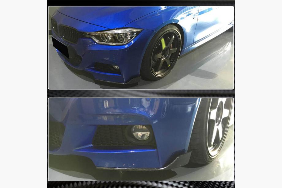 BMW 3-serie F30/F31 2012–2019 Front bumper flap-indsatser FRP V2 (til M-Sport) Foto 6