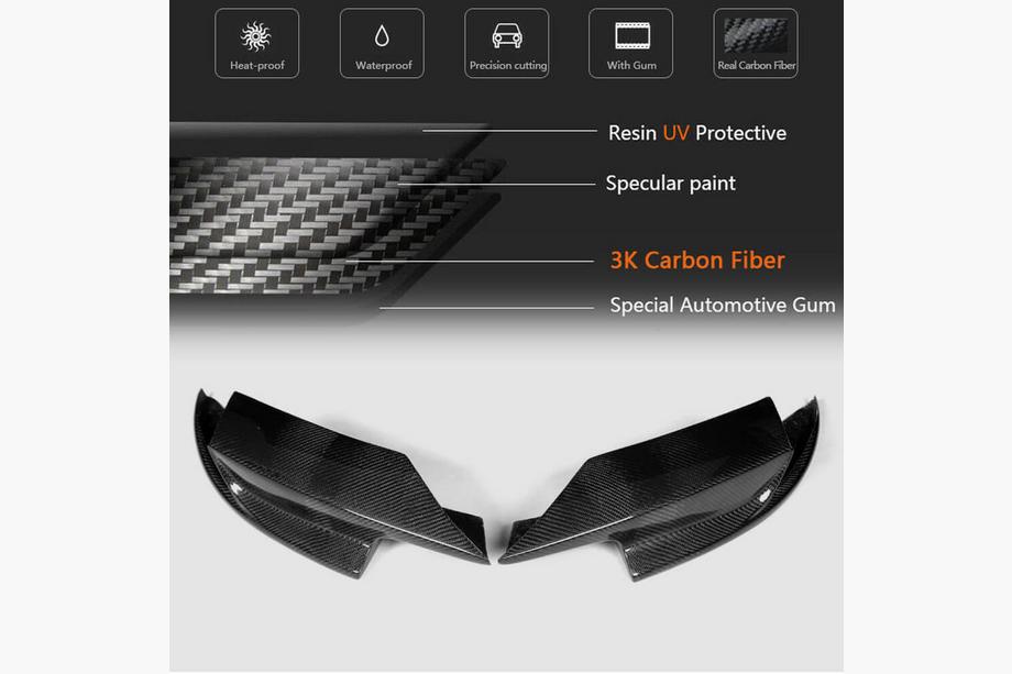 BMW 5-serie F10/F11 2010–2016 Front bumper flaps (til F10 M5, carbon) Foto 5