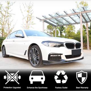 Front bumper splittere Flap V2 (til M-Sport 2017-2020, carbon) BMW 5-serie G30/G31 2017–2023 foto 3