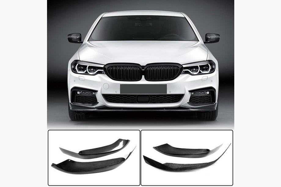 BMW 5-serie G30/G31 2017–2023 Frontkofanger-flaps i kulfiber V4 (til M-Sport 2017-2020) Image