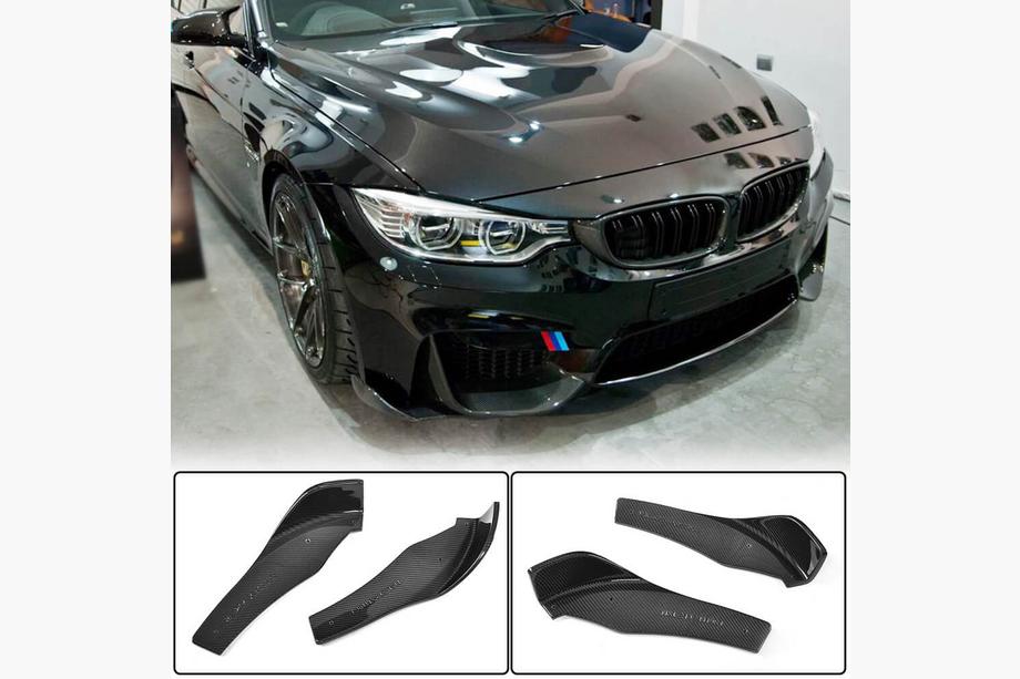 BMW 3-serie F30/F31 2012–2019 Lip-spoiler til forkofanger Flap V2 (til F80, carbon) Image